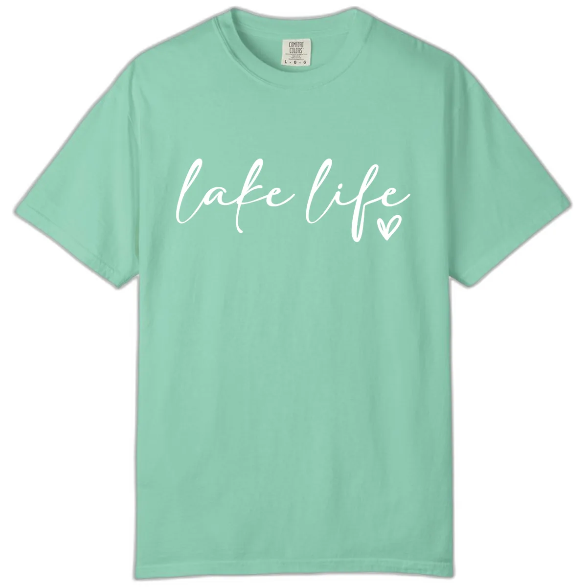 Lake Life Script Design Comfort Color in Island Reef