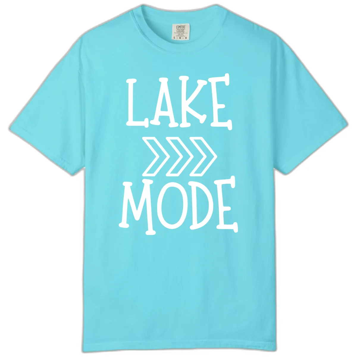 Lake Mode Arrow Design Comfort Color in Lagoon Blue