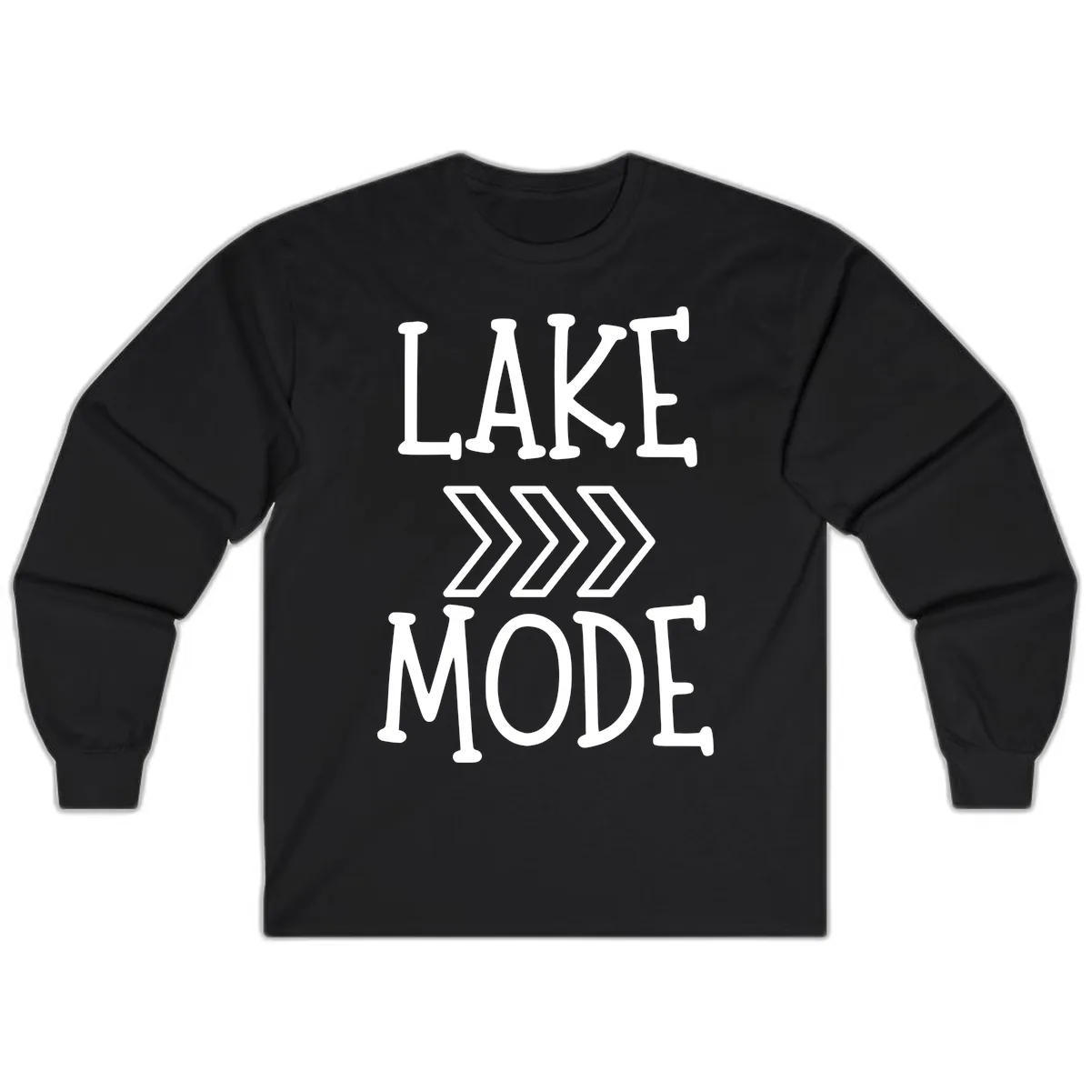 Lake Mode Arrow Design Long Sleeve in Black