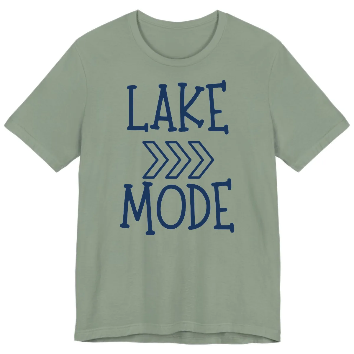 Lake Mode Arrow Design Premium T-Shirt in Sage