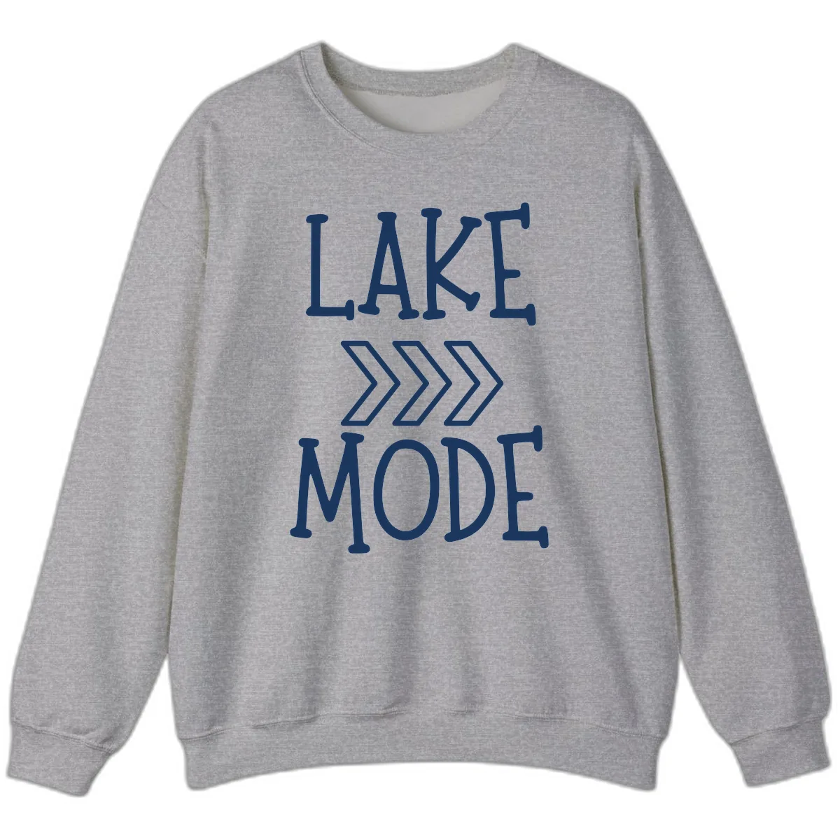 Lake Mode Arrow Design Sweatshirt in Sport Grey