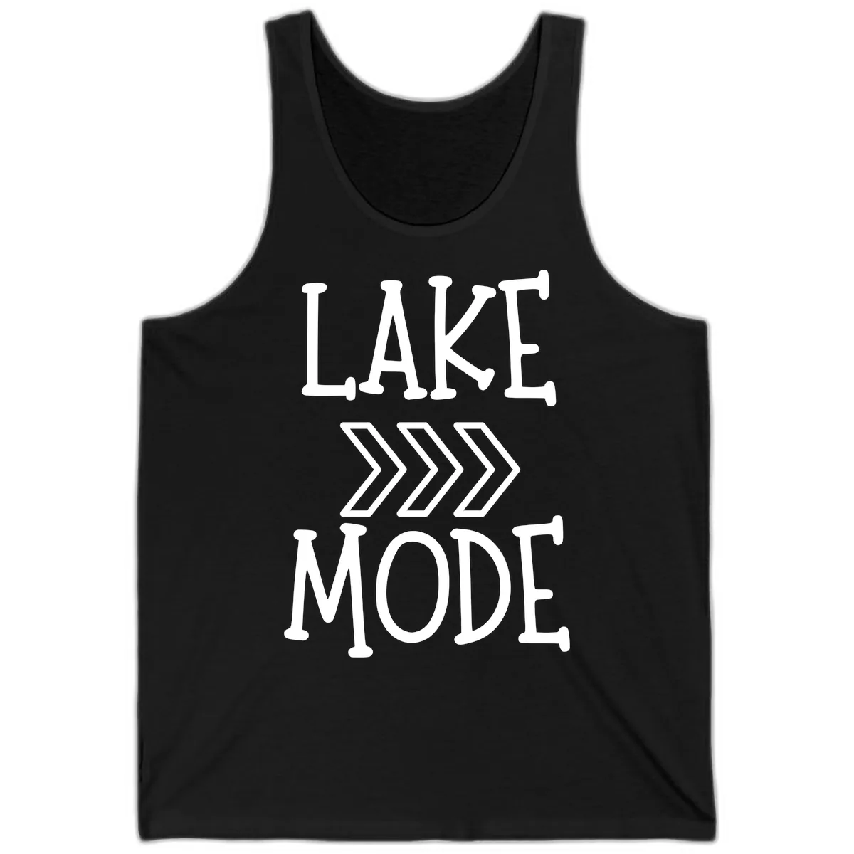 Lake Mode Arrow Design Tank in Black