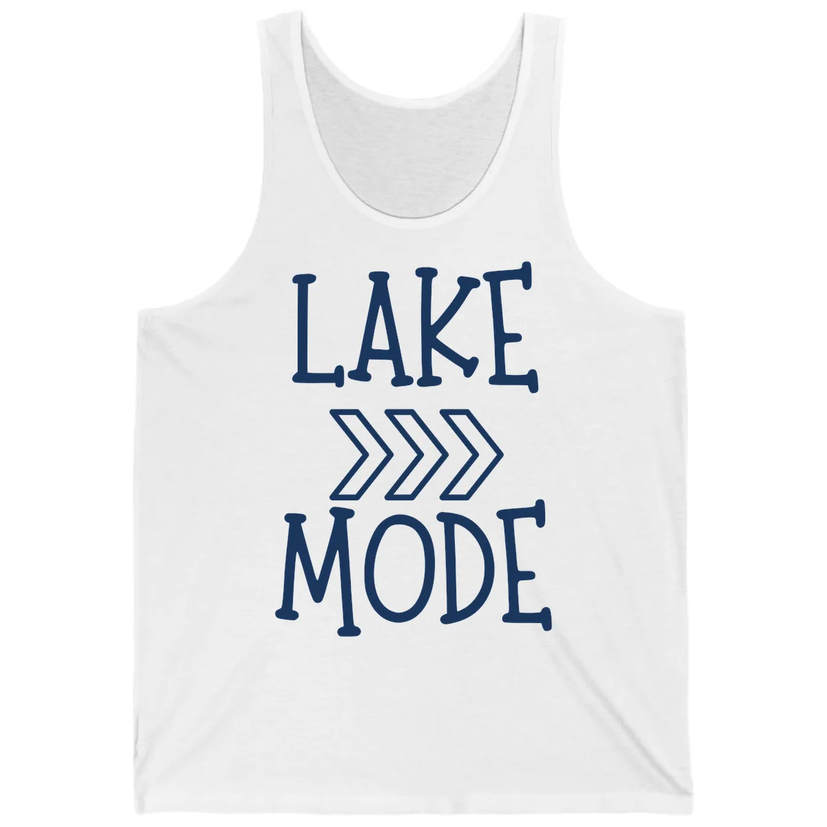 Lake Mode Arrow Design Tank in White