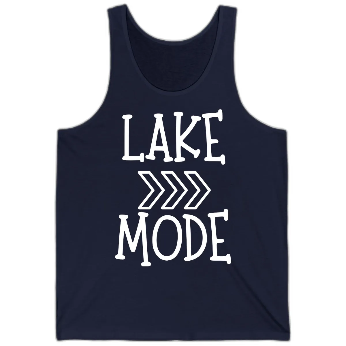 Lake Mode Arrow Design Tank in Navy