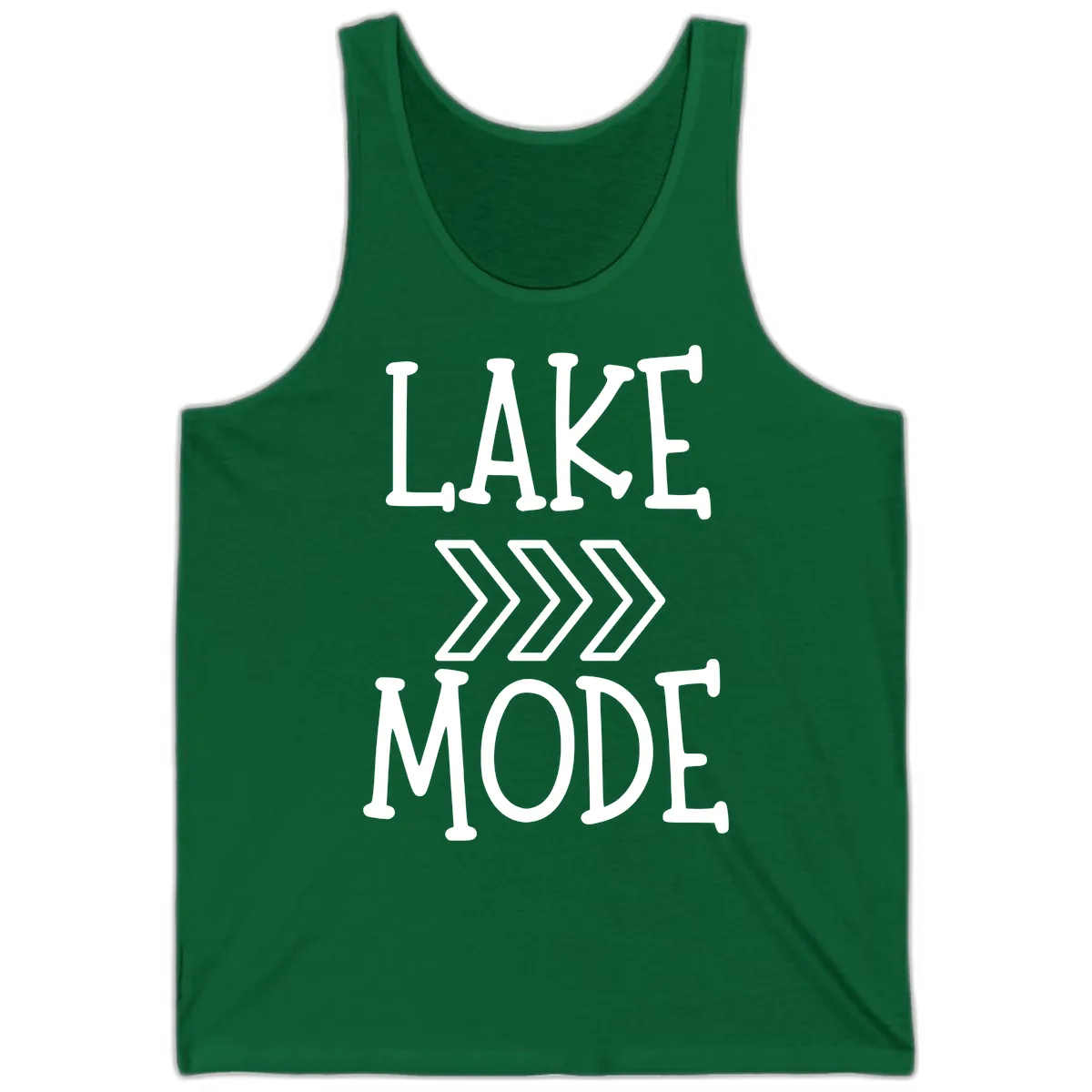 Lake Mode Arrow Design Tank in Kelly