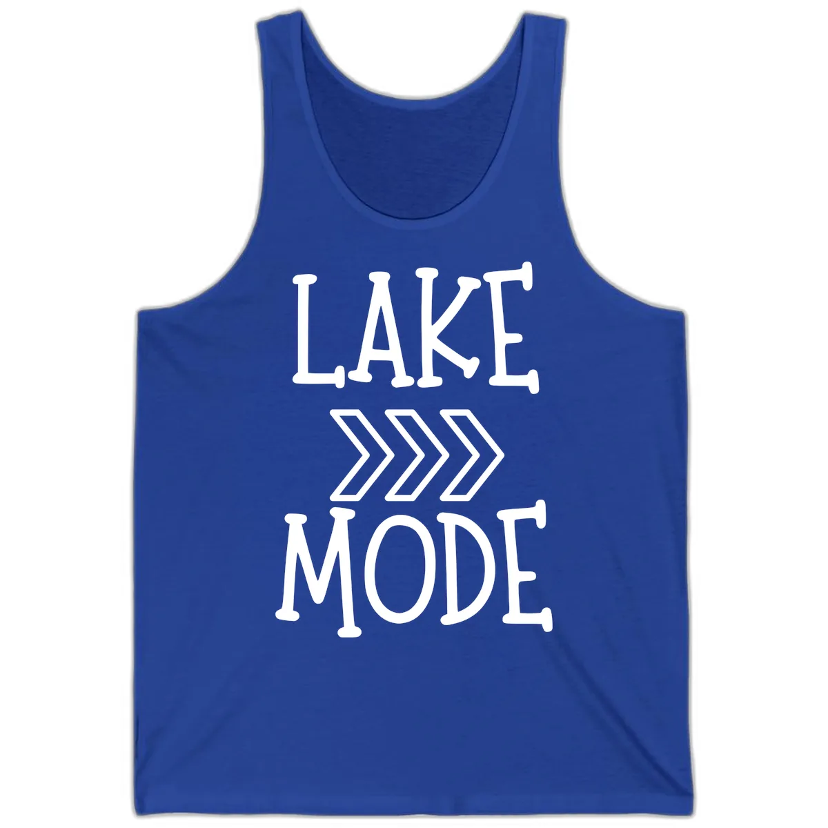 Lake Mode Arrow Design Tank in True Royal