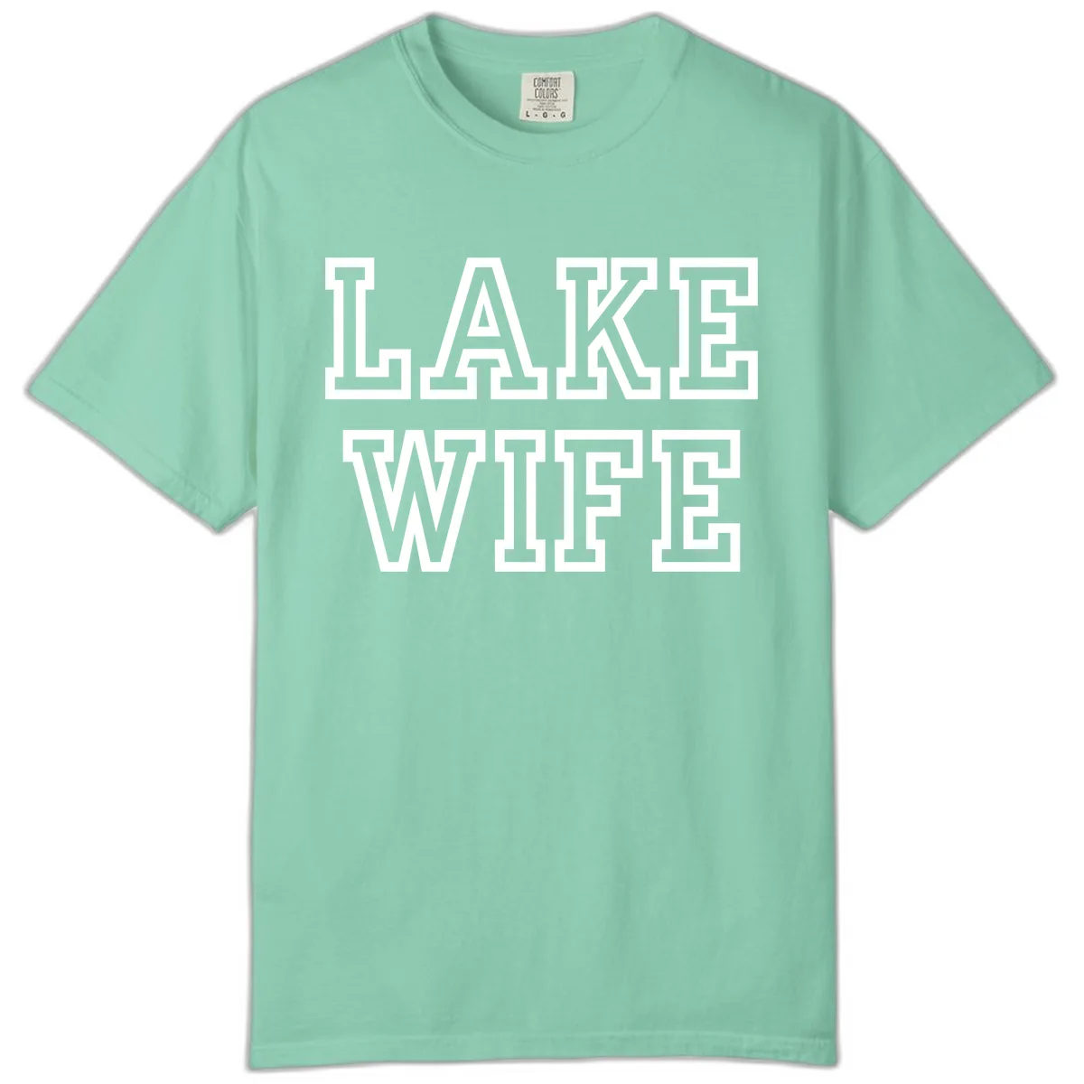 Lake Wife Collegiate Style Comfort Color in Island Reef