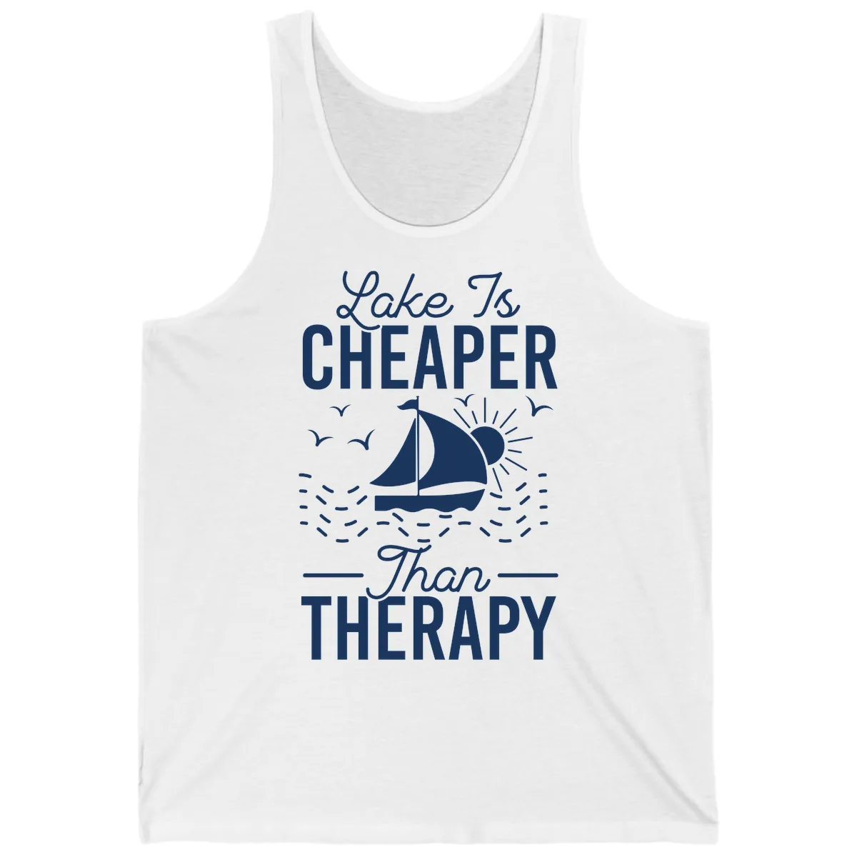 Lake Is Cheaper Than Therapy Tank in White