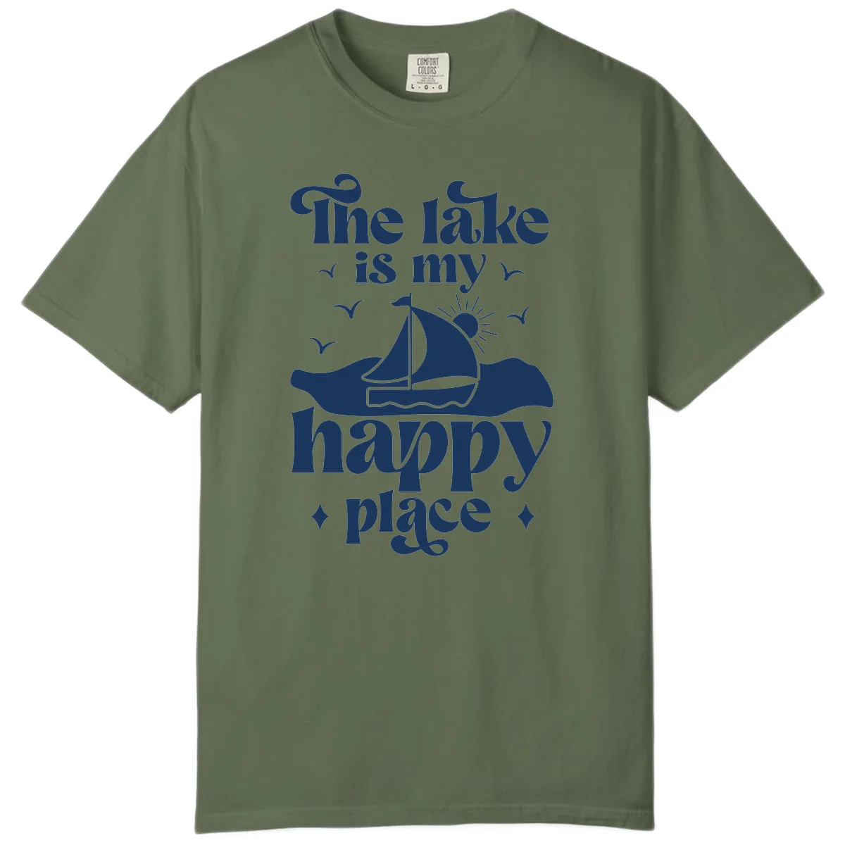 The Lake Is My Happy Place Comfort Color in Sage
