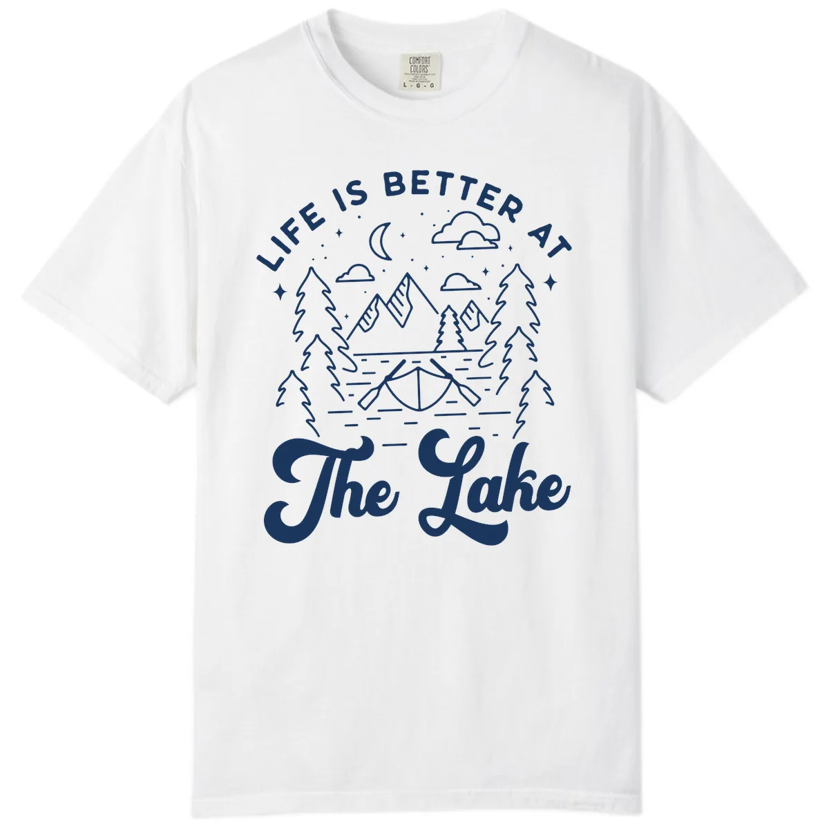 Life Is Better At The Lake Comfort Color in White