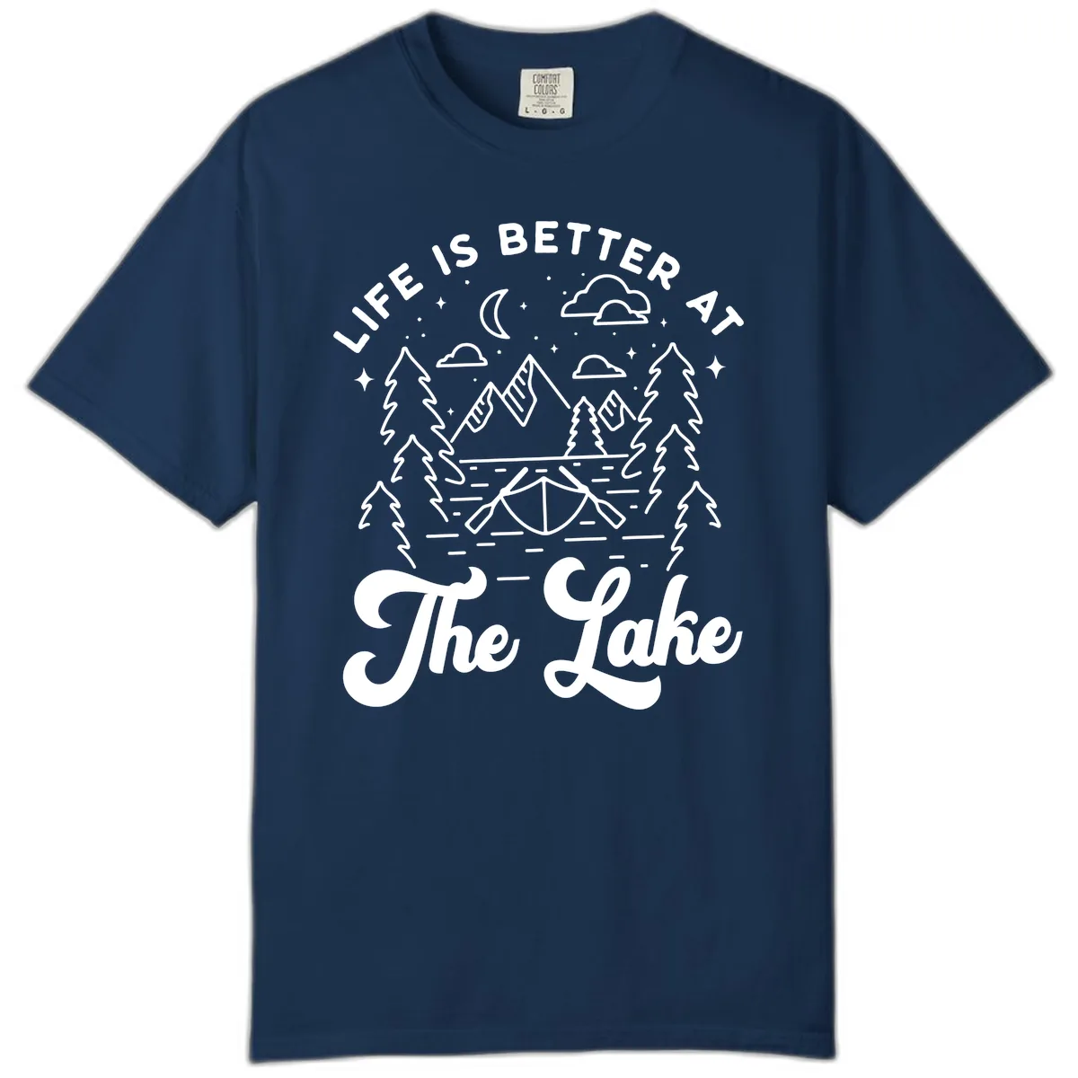 Life Is Better At The Lake Comfort Color in Navy