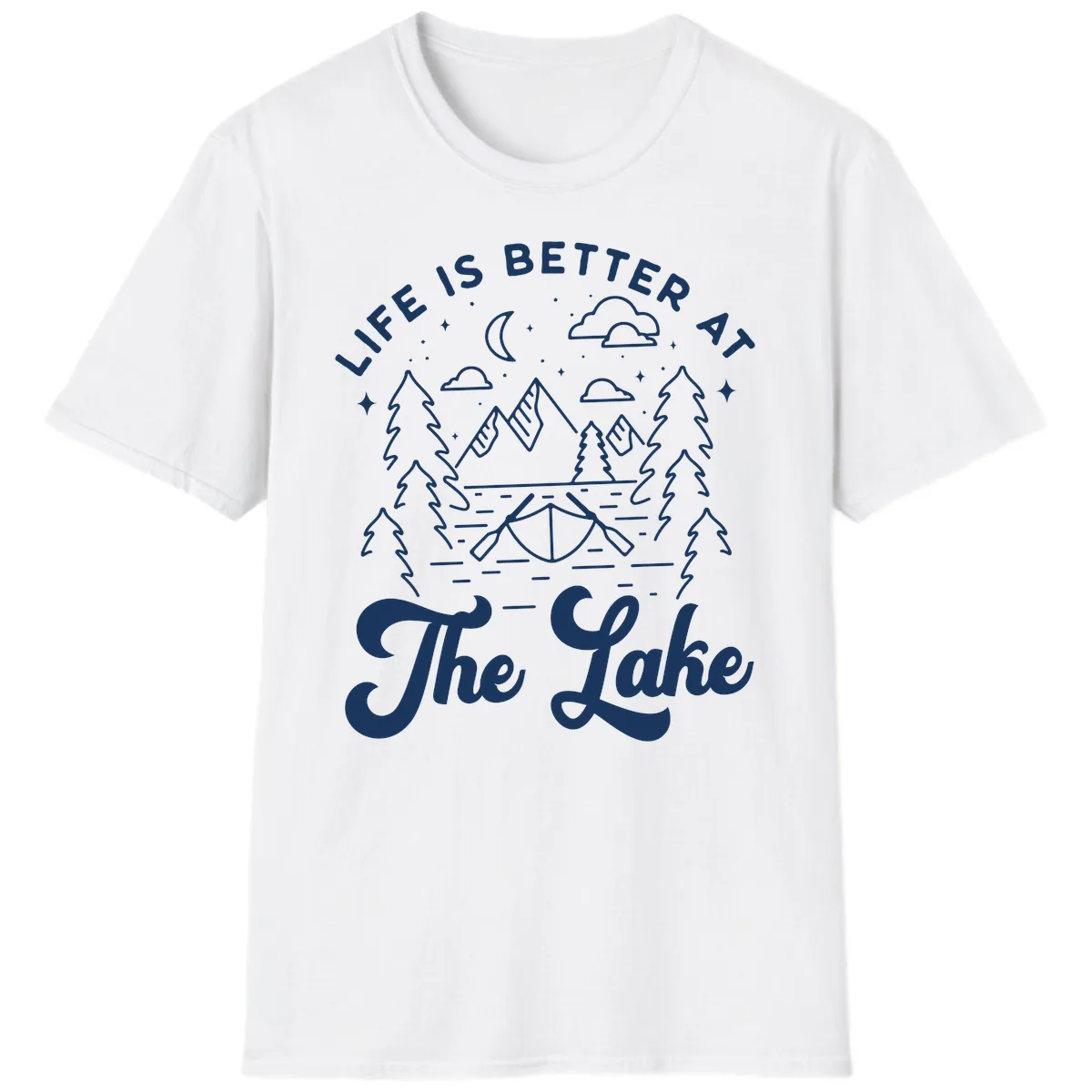 Life Is Better At The Lake T-Shirt in White