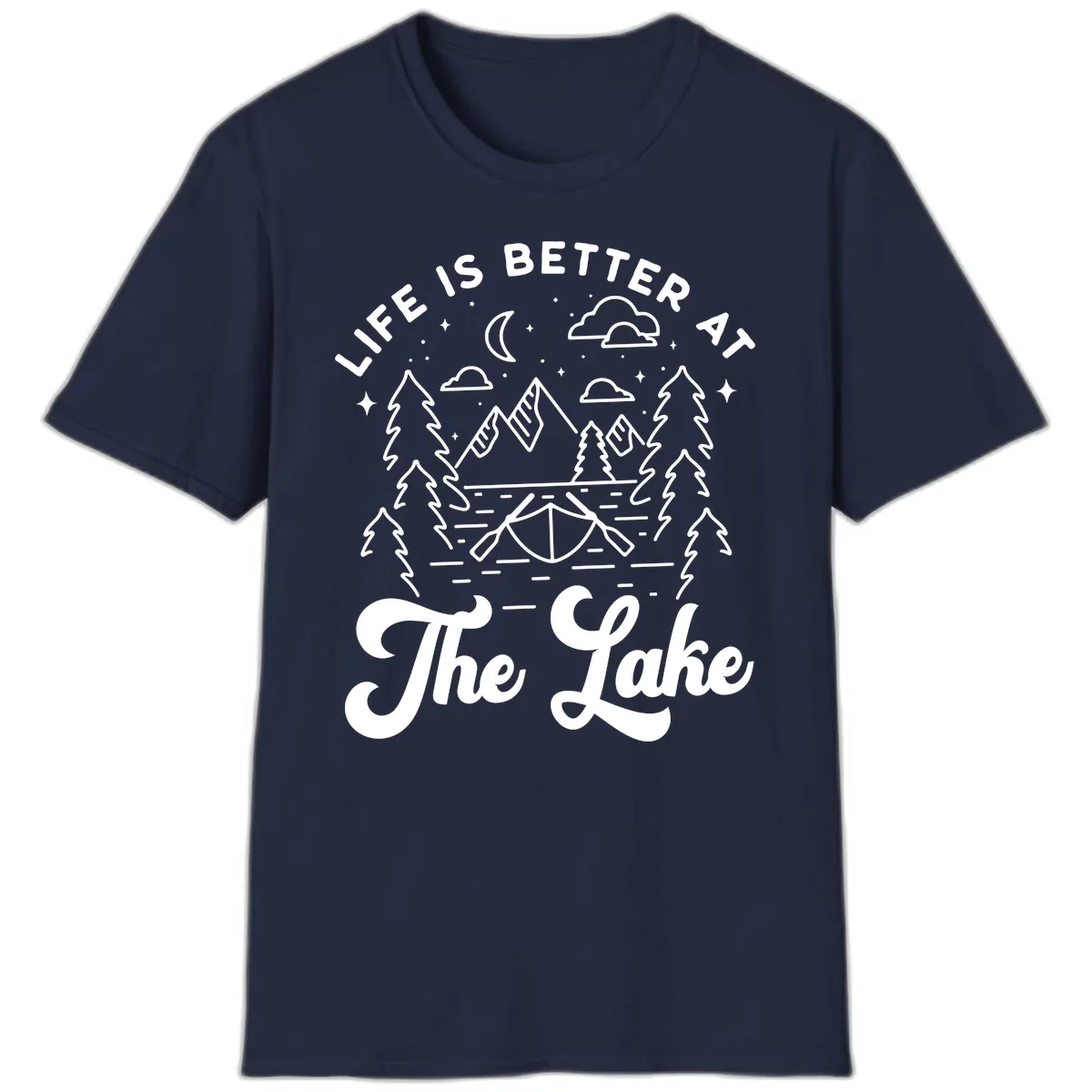 Life Is Better At The Lake T-Shirt in Navy