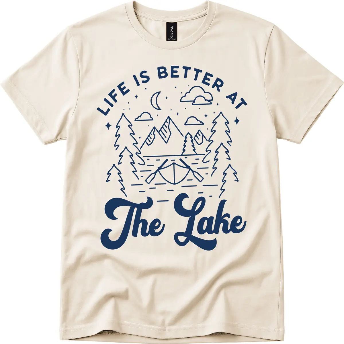 Life Is Better At The Lake T-Shirt in Natural
