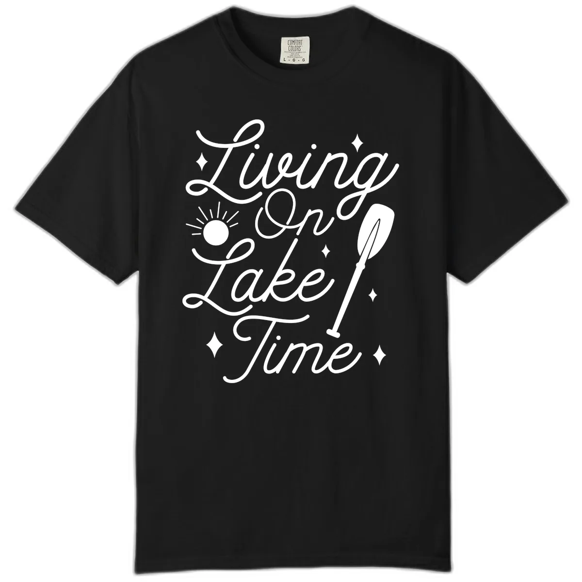 Living On Lake Time Comfort Color in Black