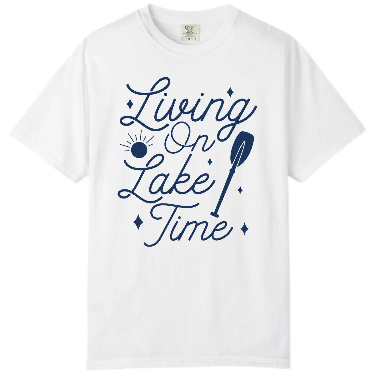 Living On Lake Time Comfort Color in White
