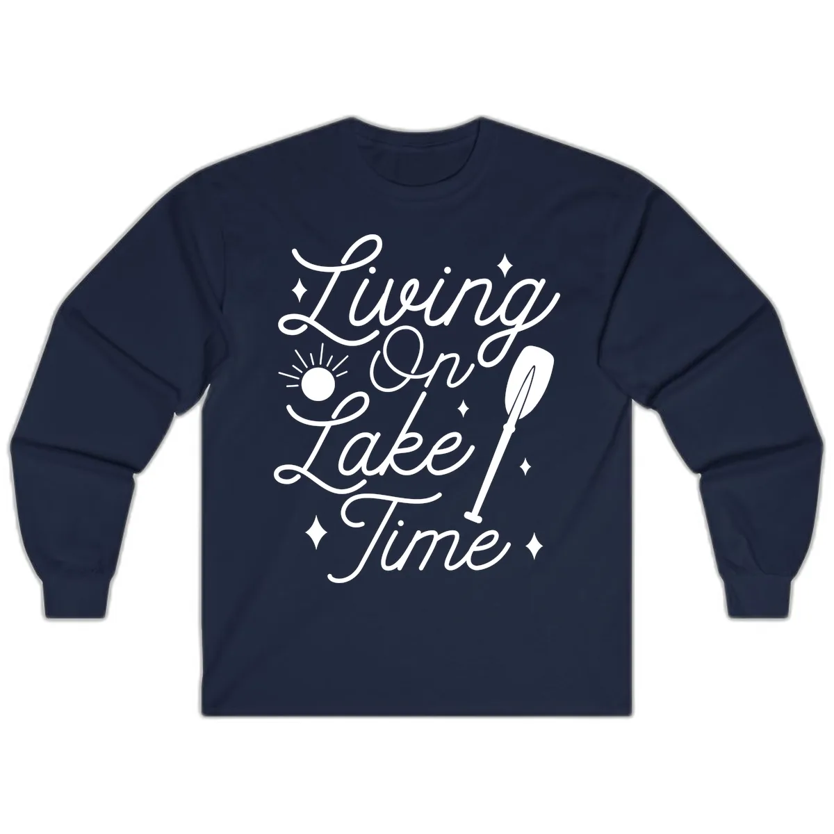 Living On Lake Time Long Sleeve in Navy