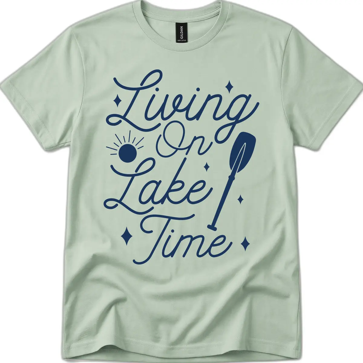 Living On Lake Time T-Shirt in Sage