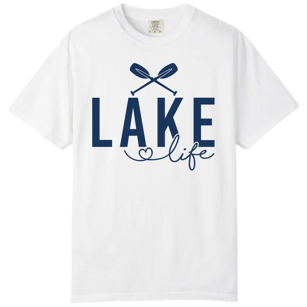 Lake Life Nautical Paddles Design Comfort Color in White