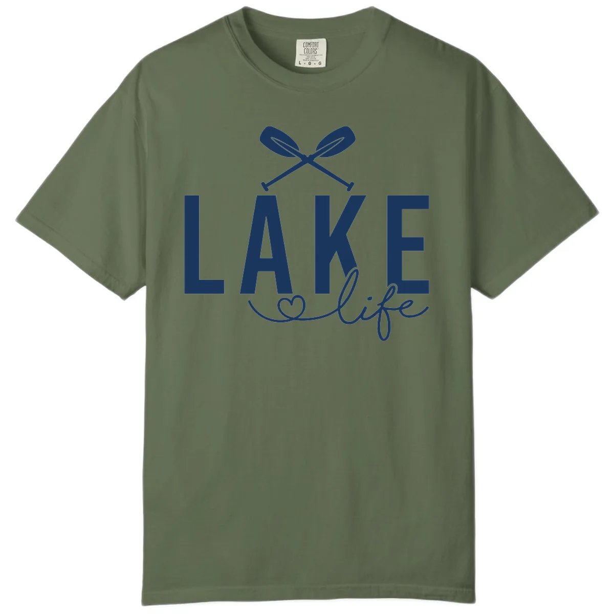 Lake Life Nautical Paddles Design Comfort Color in Sage