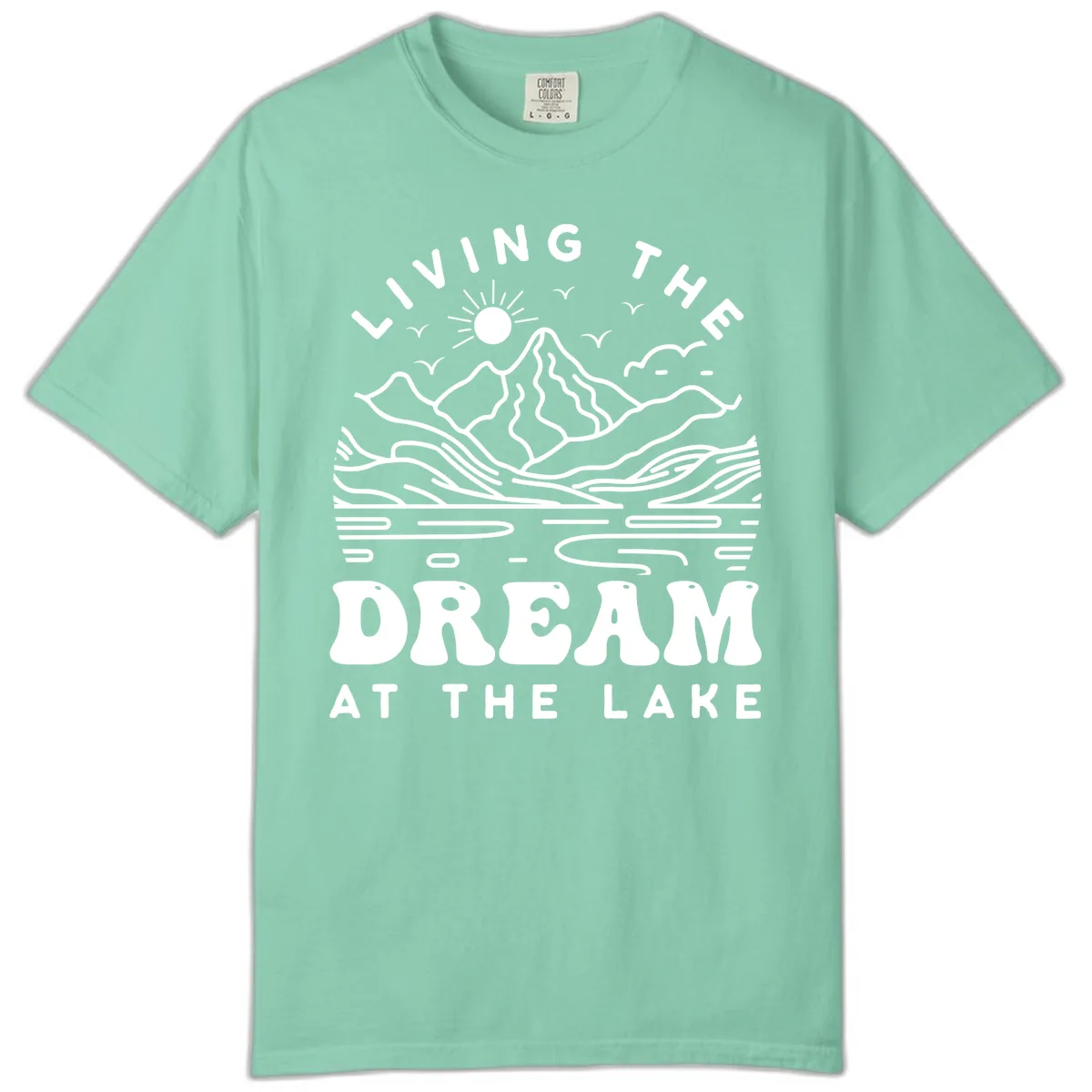 Living The Dream At The Lake Comfort Color in Island Reef