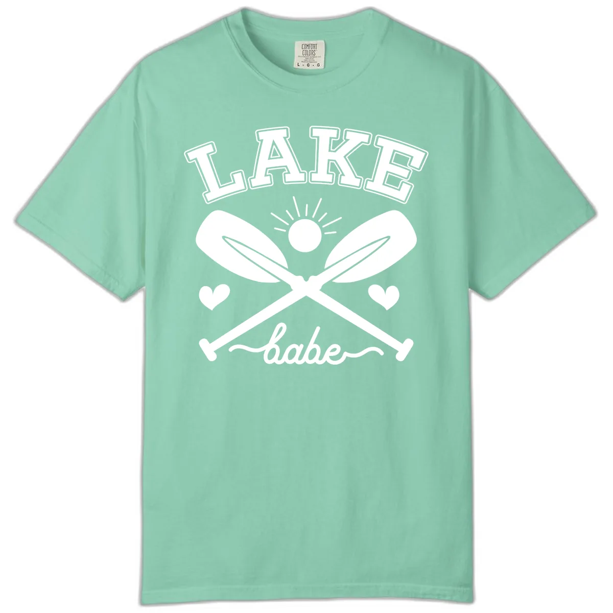 Lake Babe Oar Design Comfort Color in Island Reef