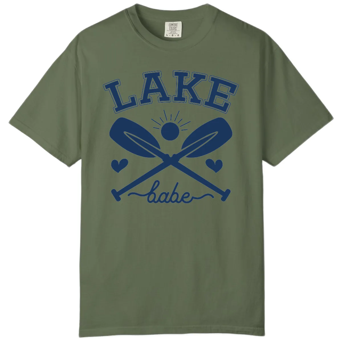 Lake Babe Oar Design Comfort Color in Sage