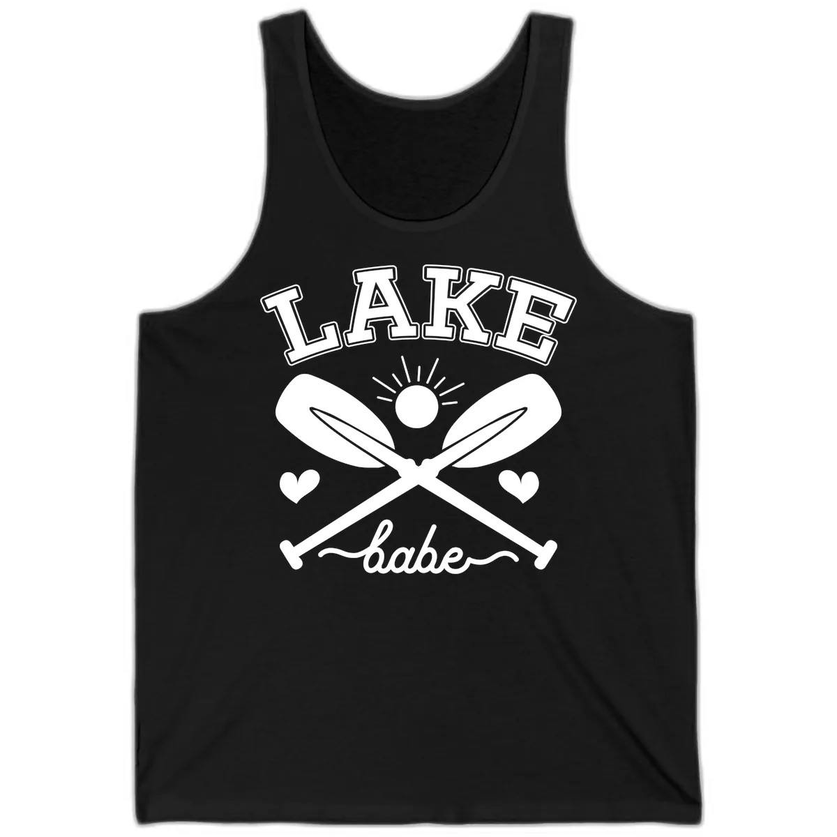 Lake Babe Oar Design Tank in Black