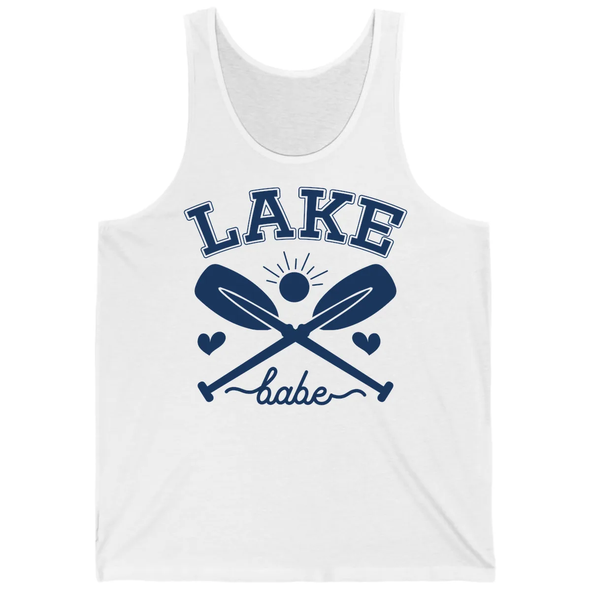 Lake Babe Oar Design Tank in White