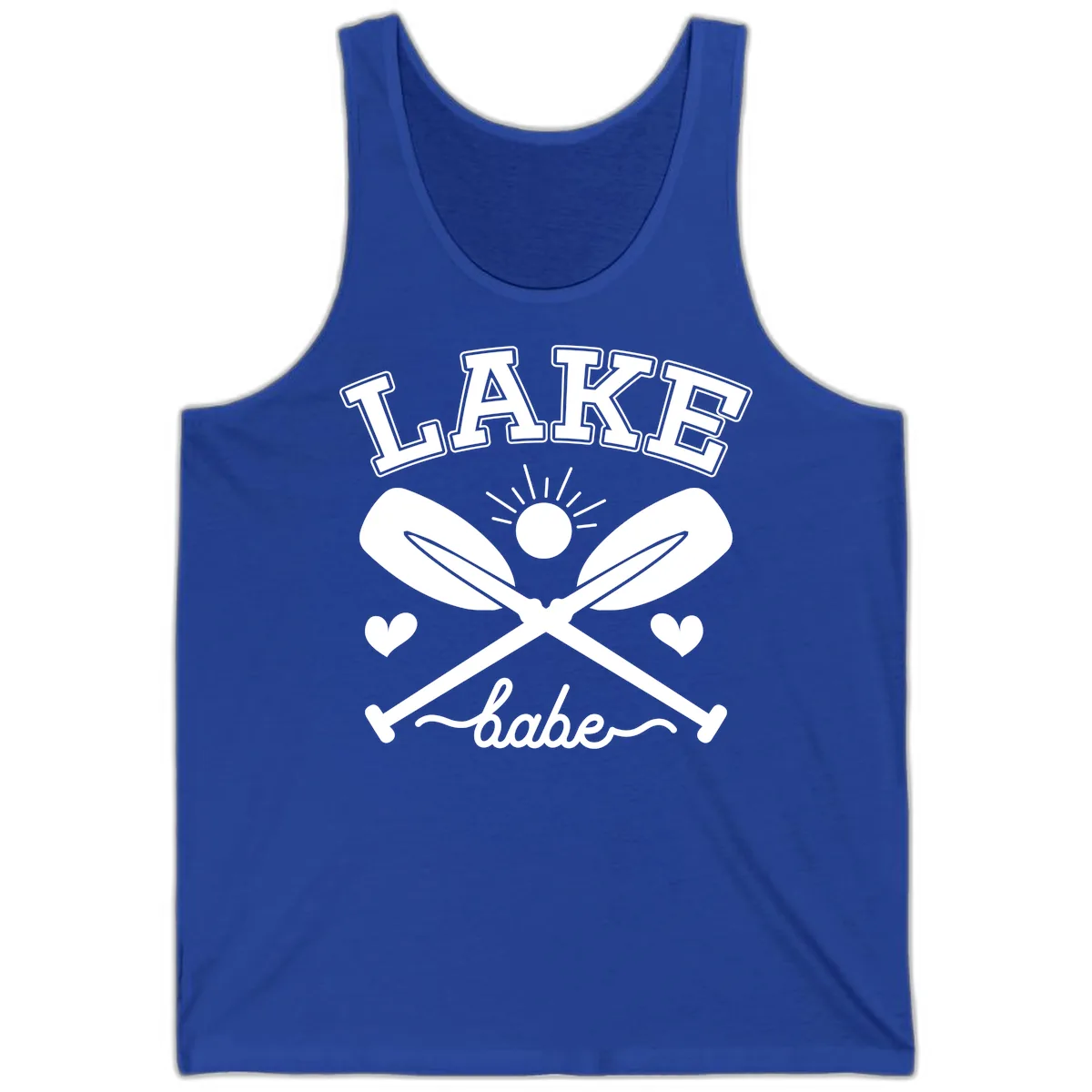 Lake Babe Oar Design Tank in True Royal