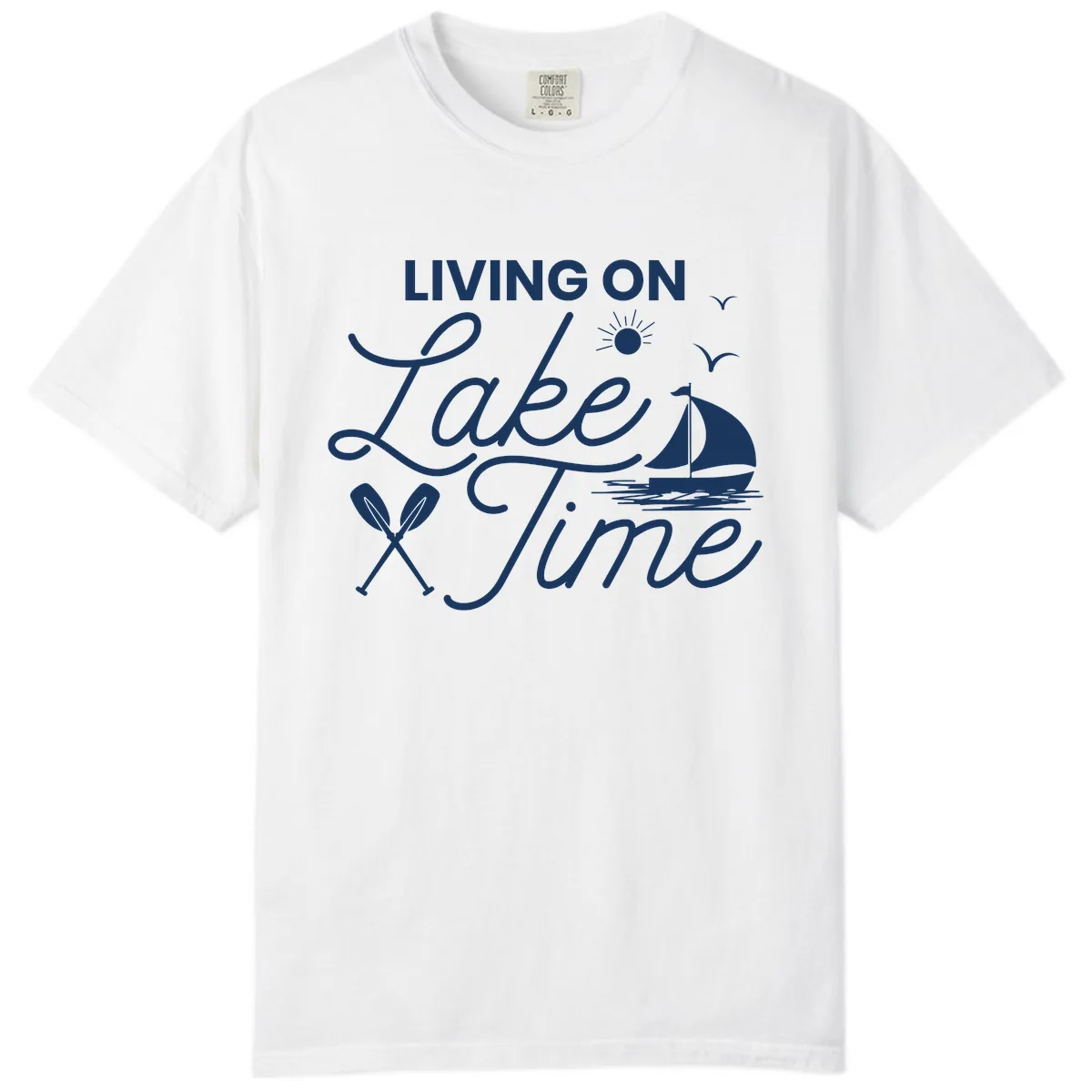 Living On Lake Time Comfort Color in White