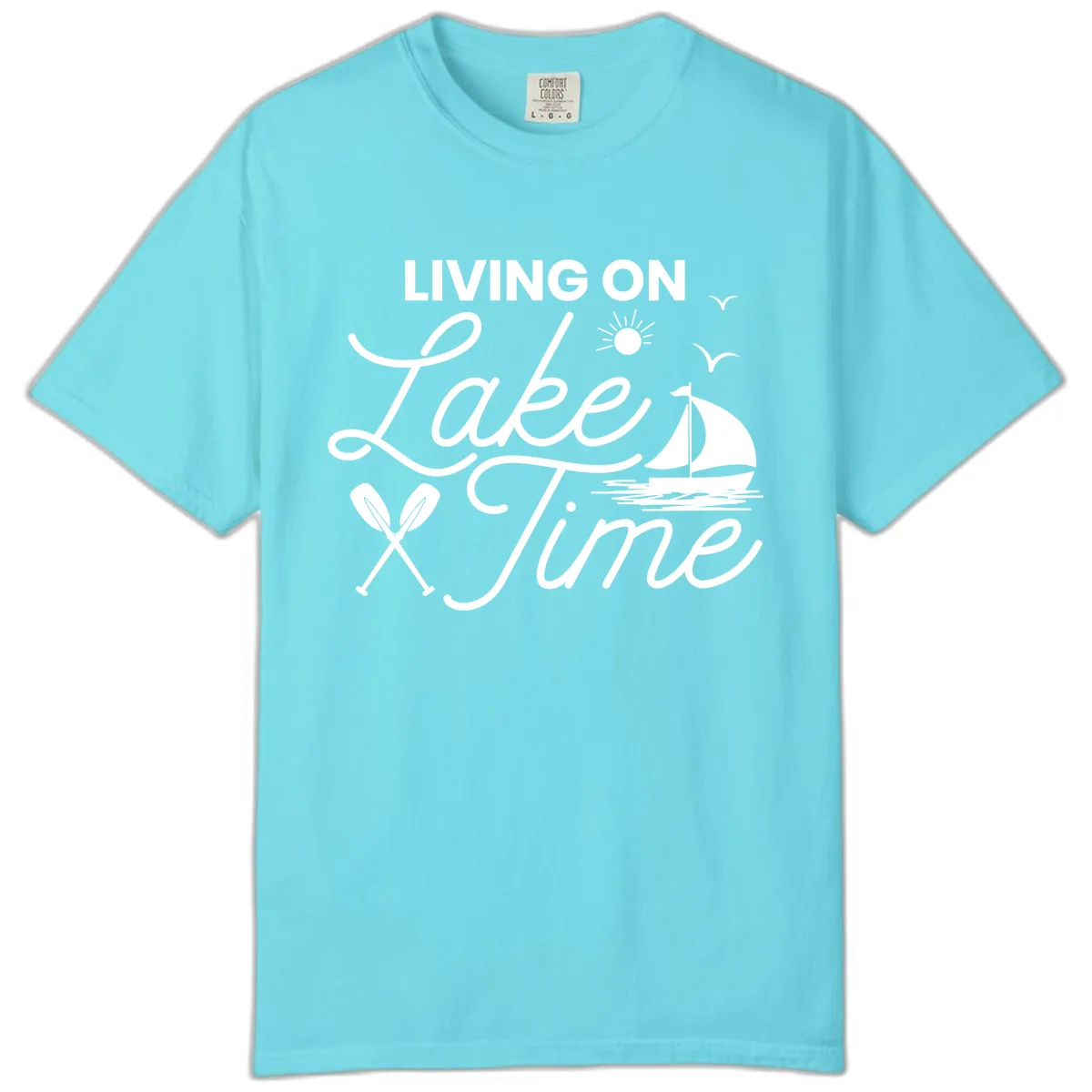 Living On Lake Time Comfort Color in Lagoon Blue