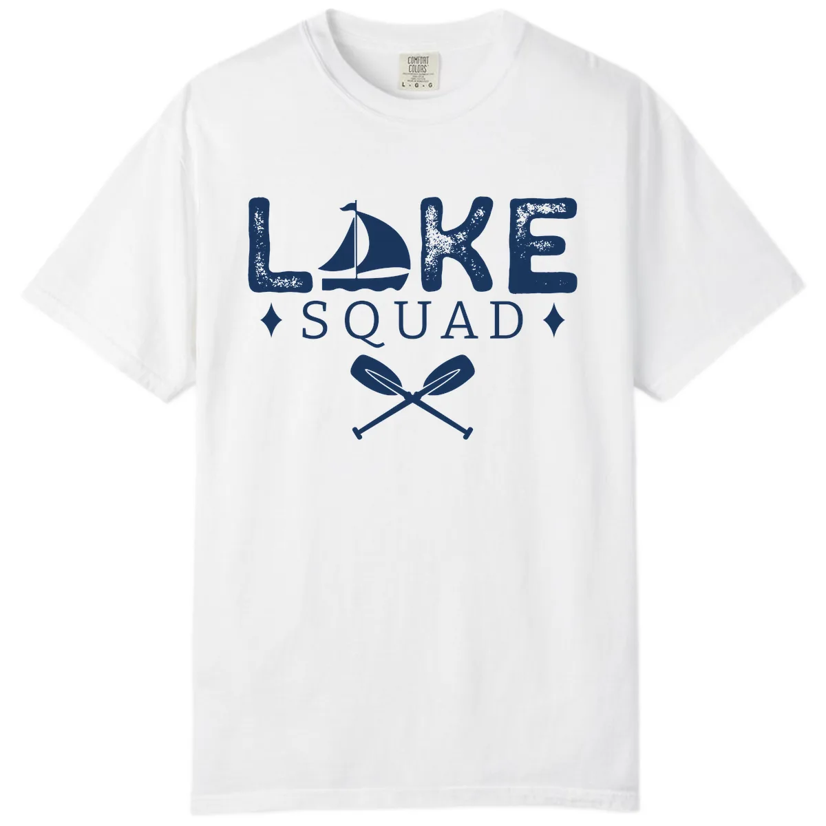 Lake Squad Sailing Design Comfort Color in White
