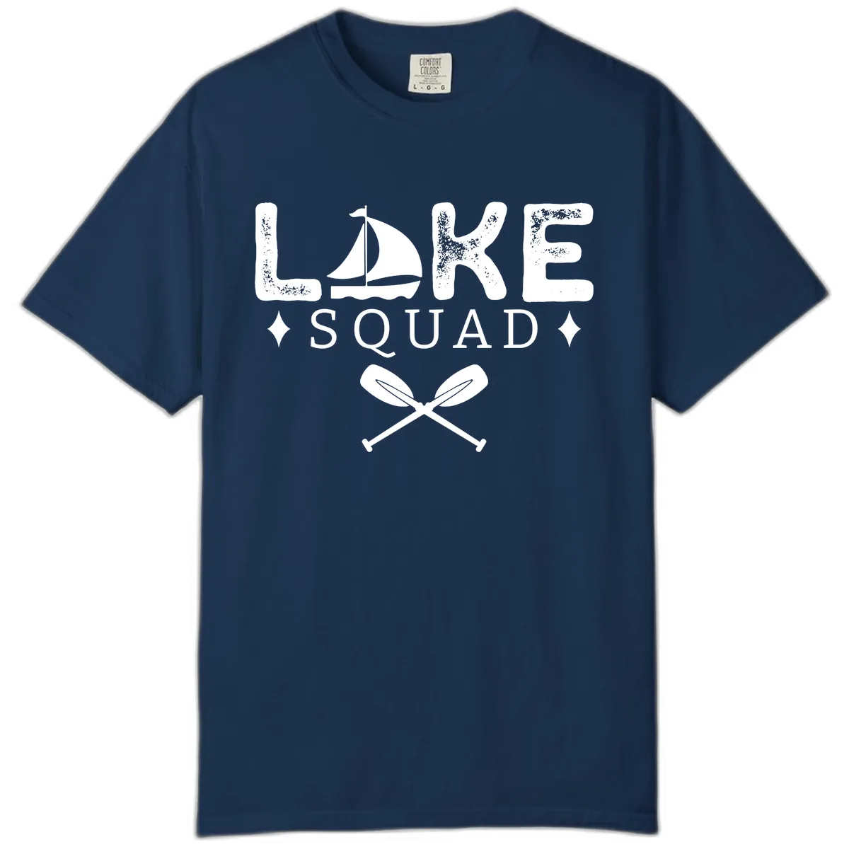 Lake Squad Sailing Design Comfort Color in Navy