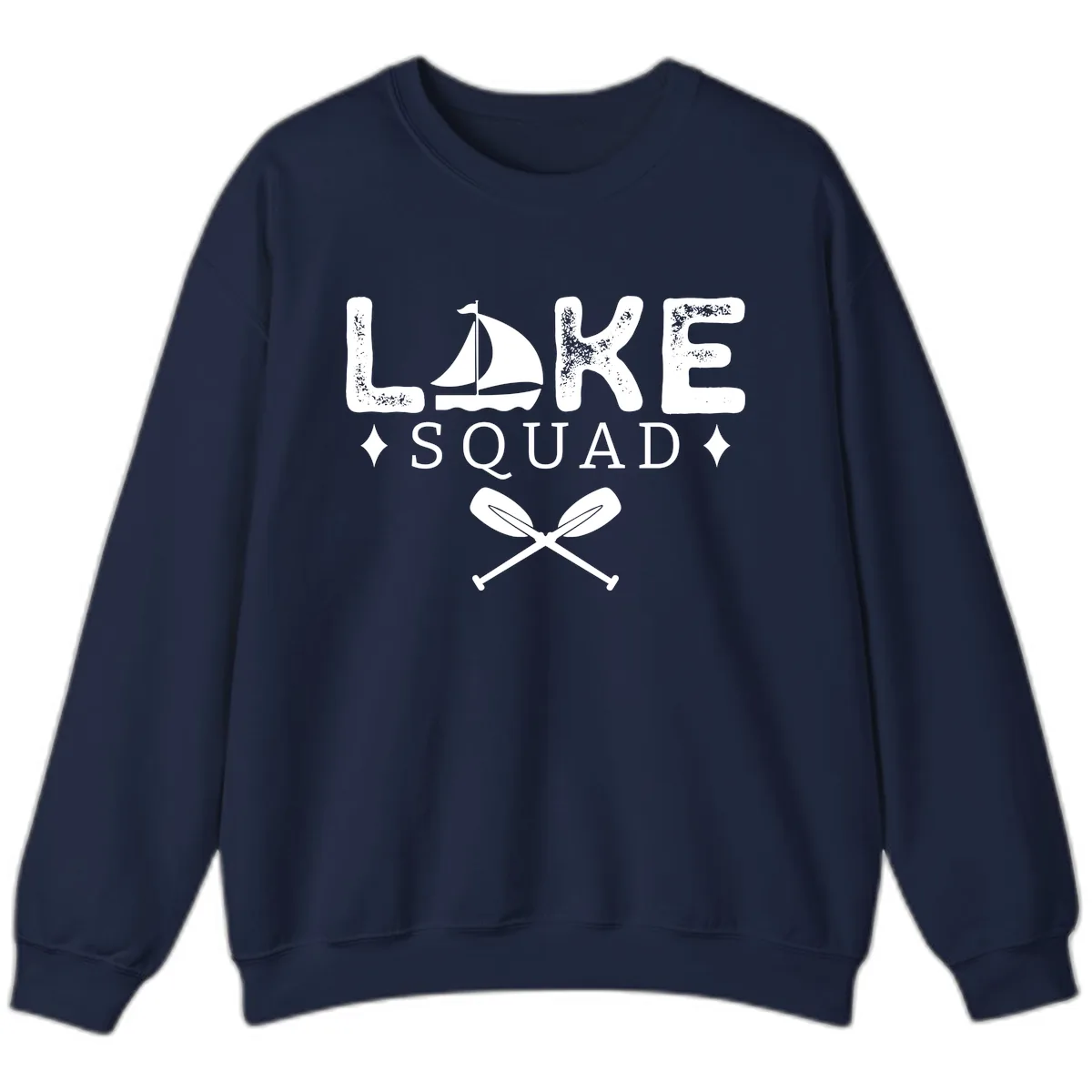 Lake Squad Sailing Design Sweatshirt in Navy