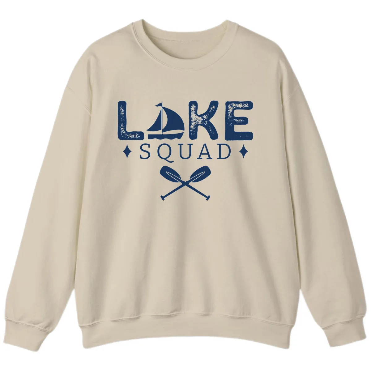 Lake Squad Sailing Design Sweatshirt in Sand