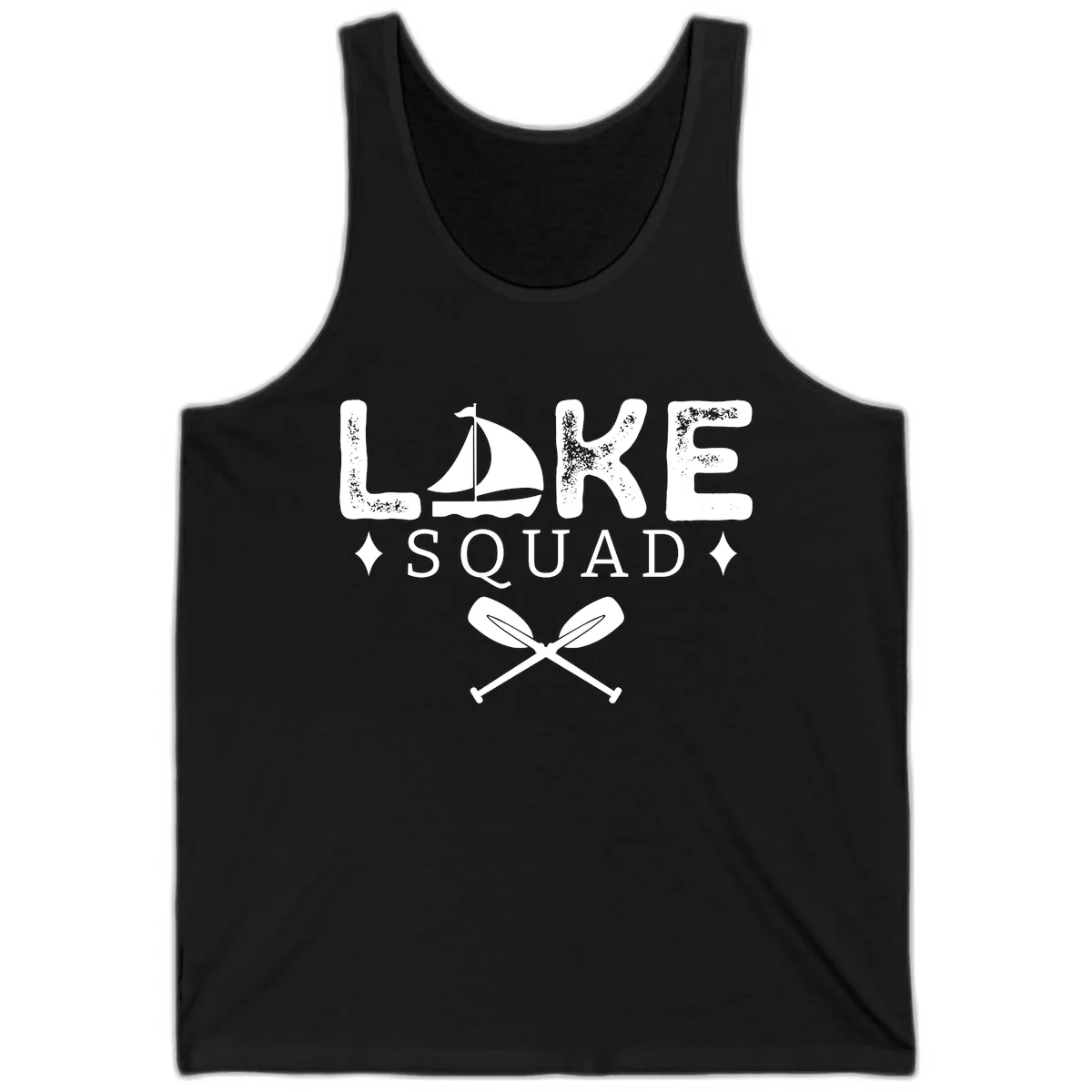 Lake Squad Sailing Design Tank in Black