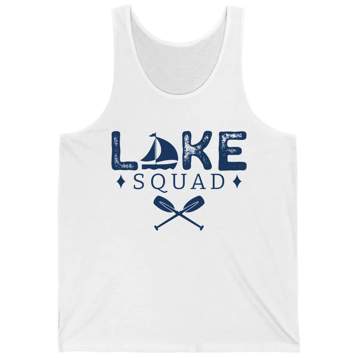 Lake Squad Sailing Design Tank in White