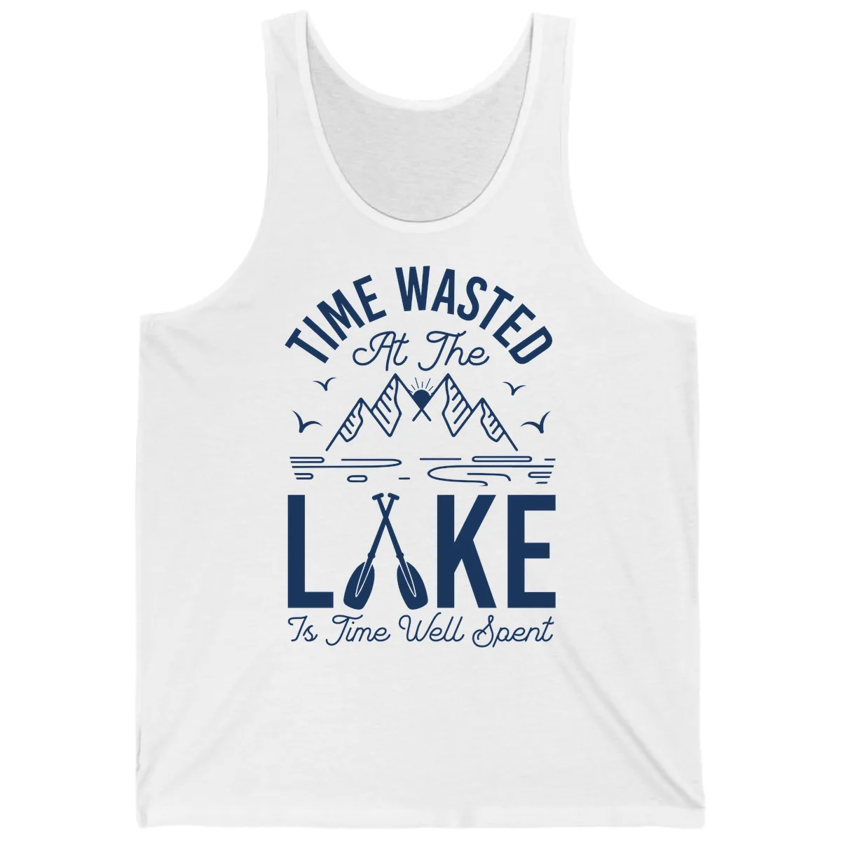 Time Wasted At The Lake Tank in White