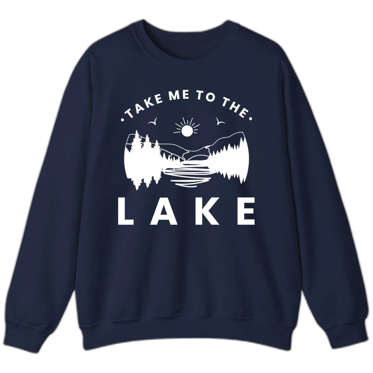Take Me To The Lake Mountains Sweatshirt in Navy