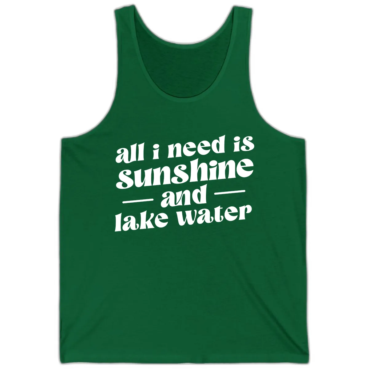 All I Need Is Sunshine And Lake Water Tank in Kelly