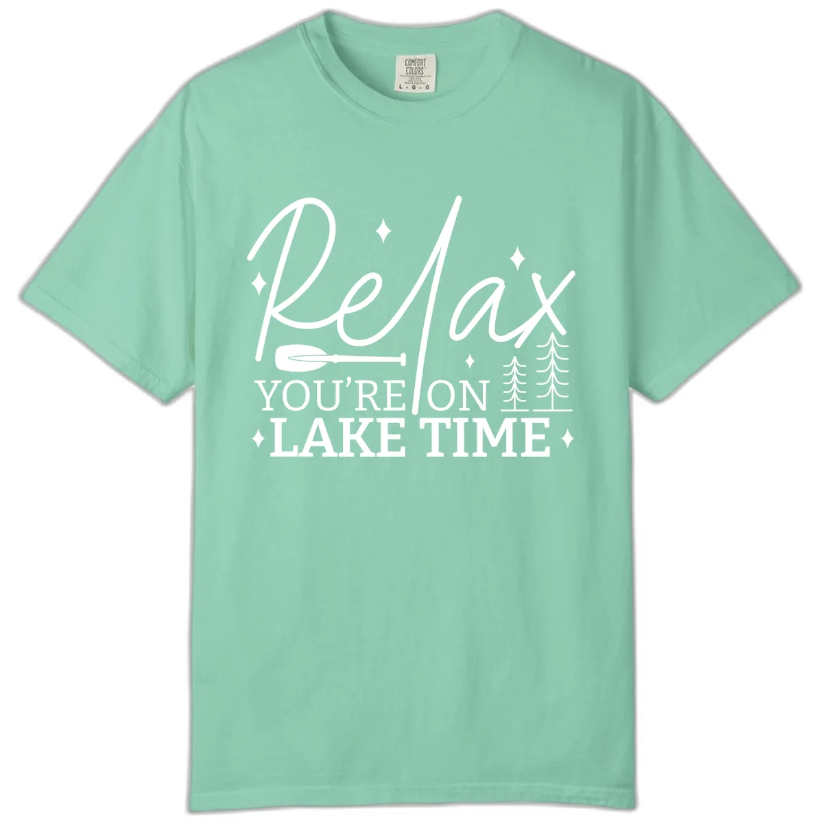 Relax You're On Lake Time Design Comfort Color in Island Reef