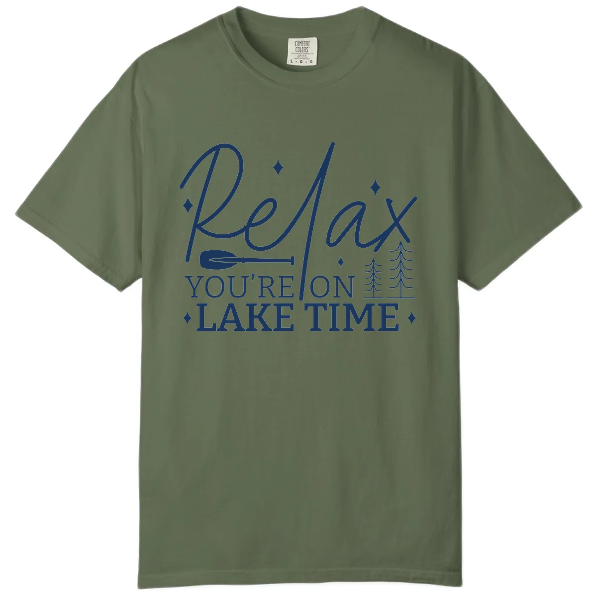 Relax You're On Lake Time Design Comfort Color in Sage