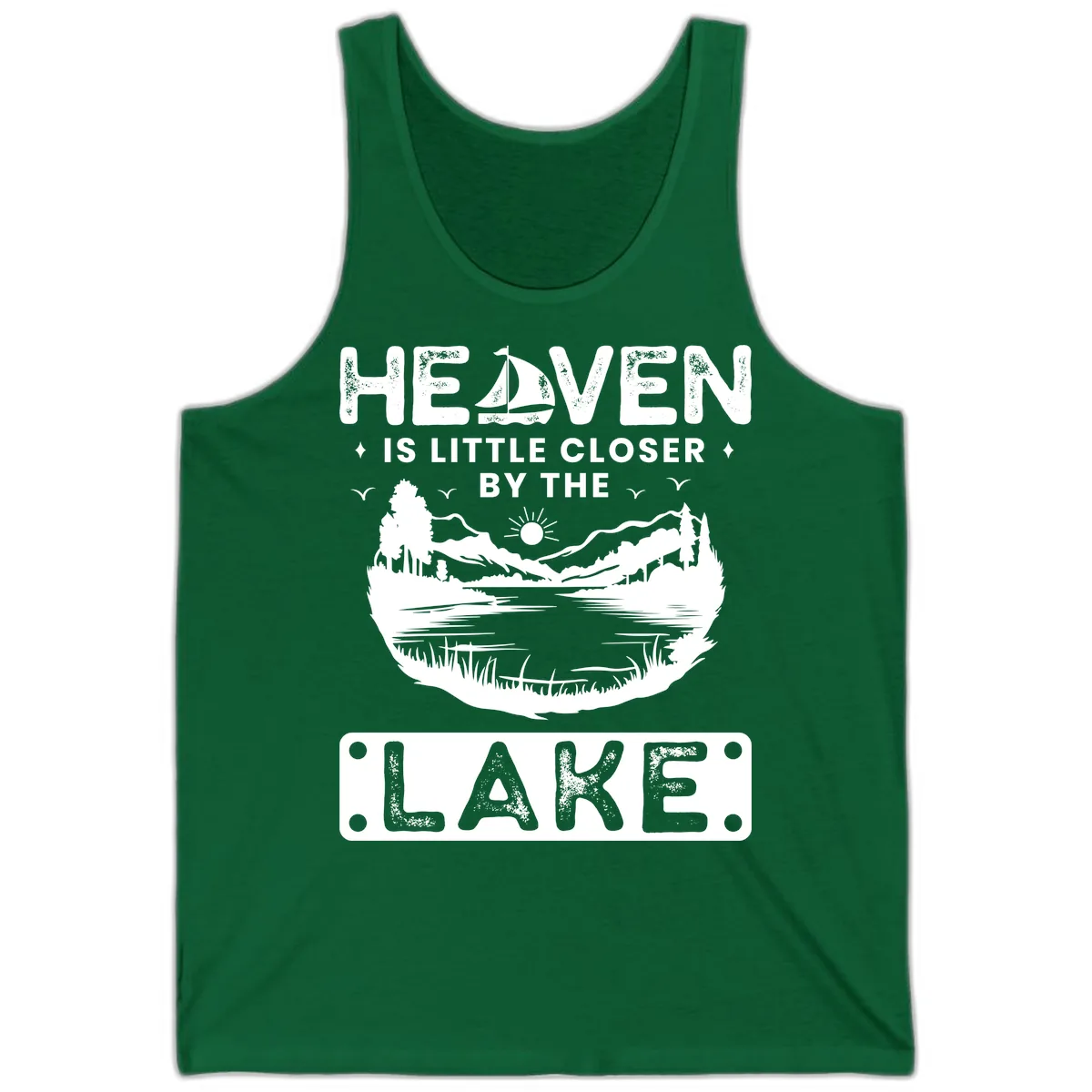 Heaven Is Little Closer By The Lake Tank in Kelly