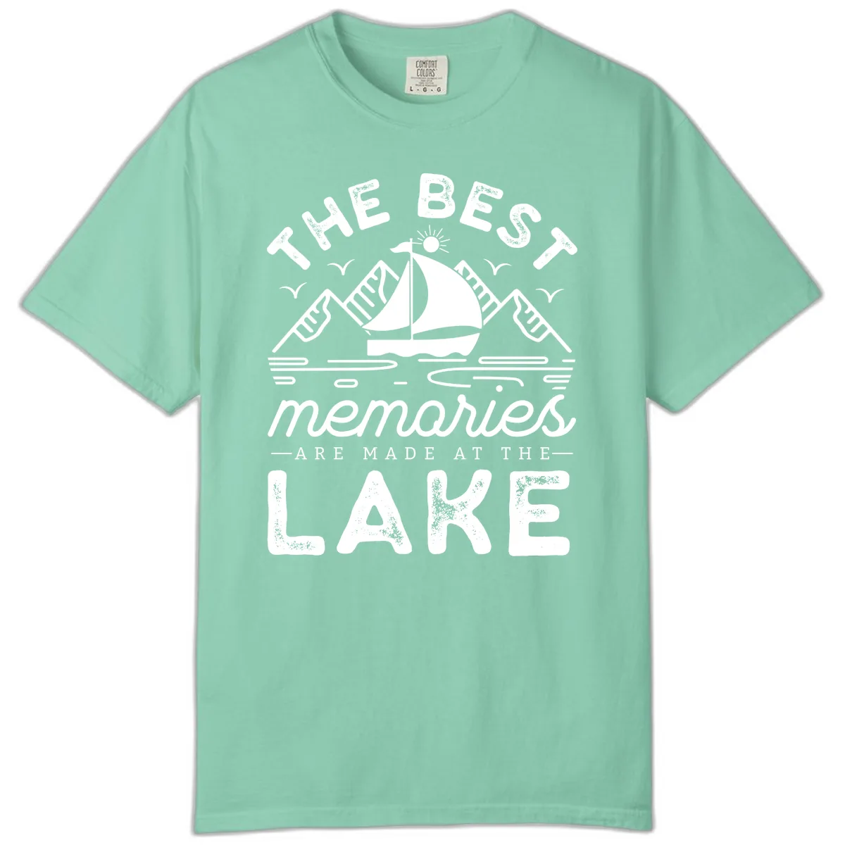 The Best Memories Are Made At The Lake Comfort Color in Island Reef