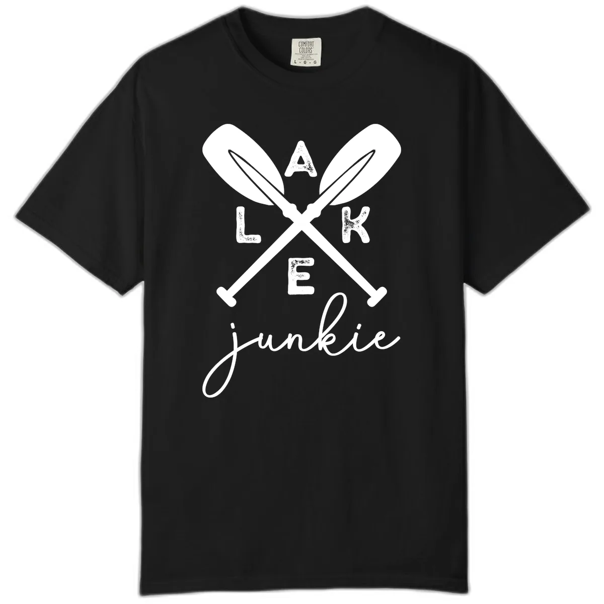 Lake Junkie Paddles Design Comfort Color in Black
