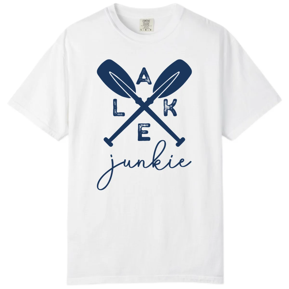 Lake Junkie Paddles Design Comfort Color in White