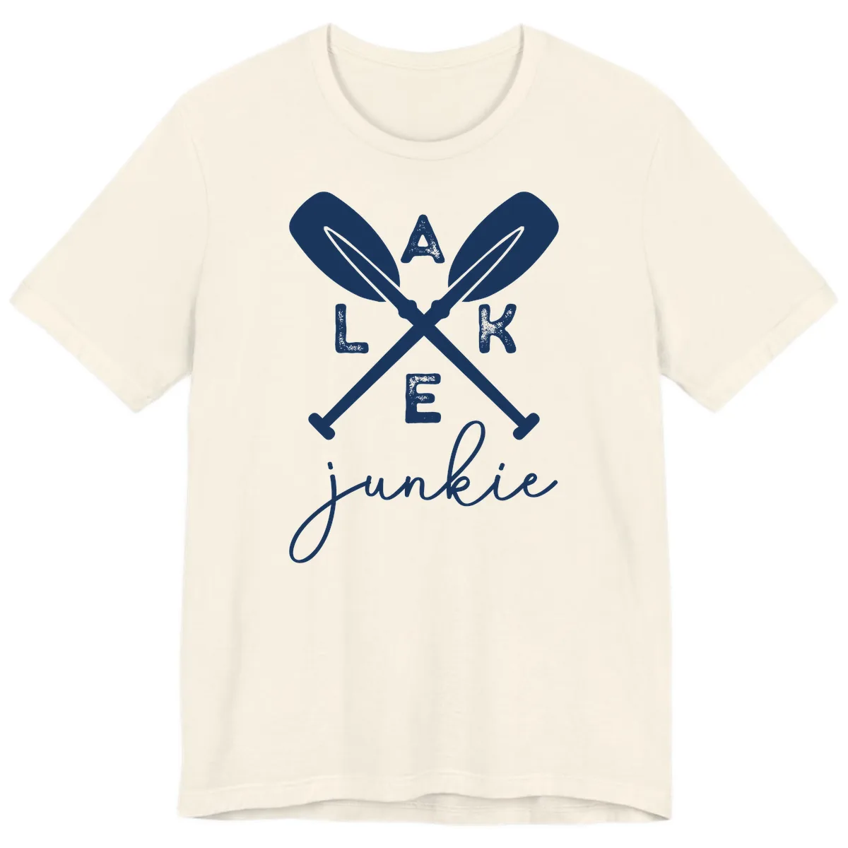 Lake Junkie Paddles Design Premium T-Shirt in Natural