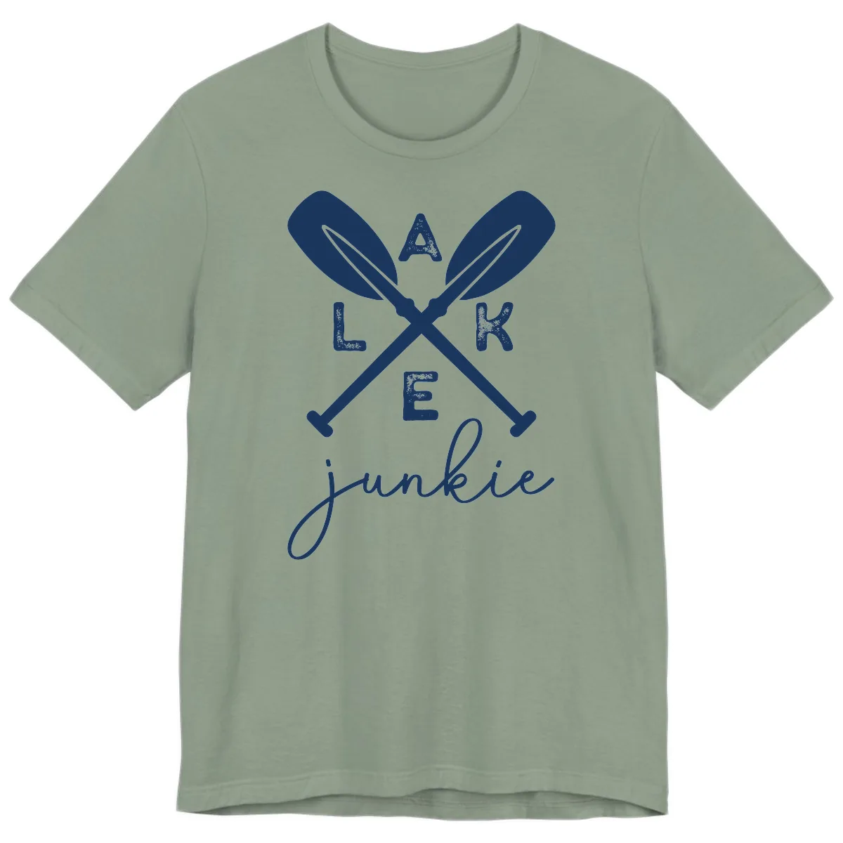 Lake Junkie Paddles Design Premium T-Shirt in Sage