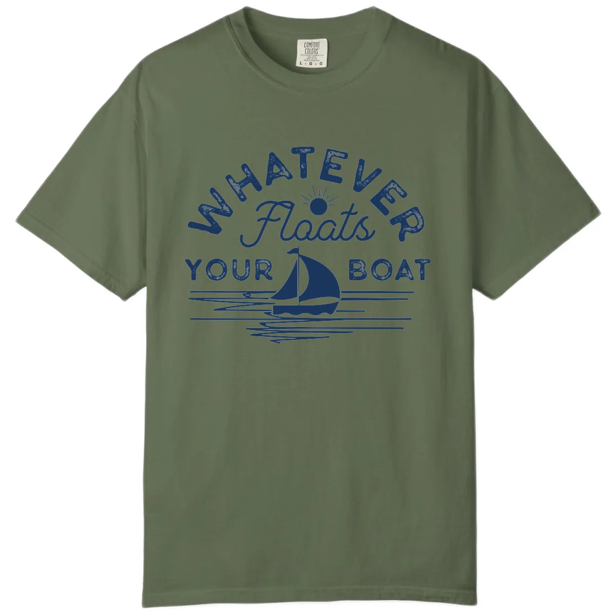 Whatever Floats Your Boat Design Comfort Color in Sage
